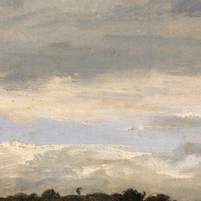 Paesaggio Théodore Rousseau trs23 quadro stampato su tela