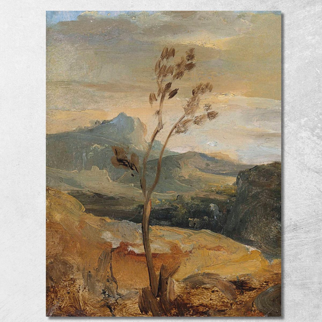 Paesaggio Dell'Alvernia Théodore Rousseau trs29 quadro stampato su tela