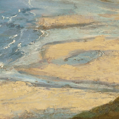 Spiaggia Vicino A Mont-Saint-Michel Théodore Rousseau trs30 quadro stampato su tela