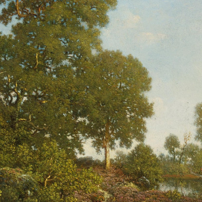 Primavera Théodore Rousseau trs33 quadro stampato su tela