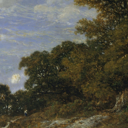 Il Limite Del Bosco Nella Foresta Di Fontainebleau Di Monts-Girard Théodore Rousseau trs36 quadro stampato su tela
