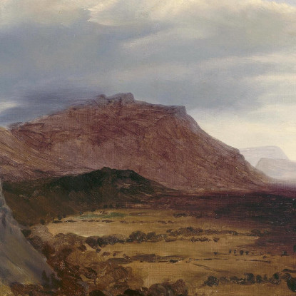 Vista Di Saleve Vicino A Ginevra Théodore Rousseau trs48 quadro stampato su tela
