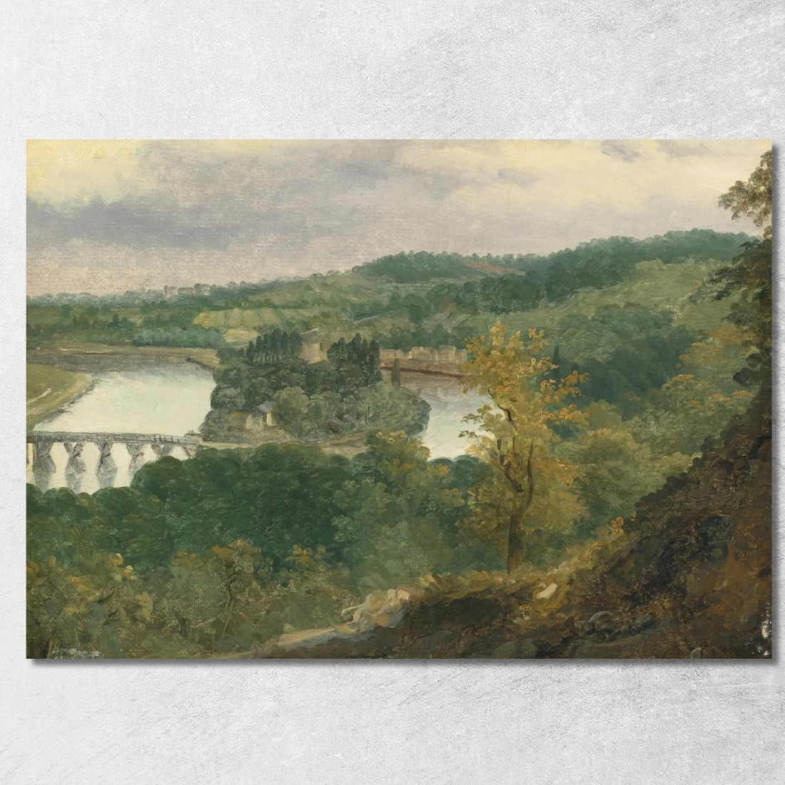 Vista Di Billancourt E Bas Meudon Théodore Rousseau trs50 quadro stampato su tela Vista Di Billancourt E Bas Meudon Théodore Rousseau trs50 quadro stampato su tela