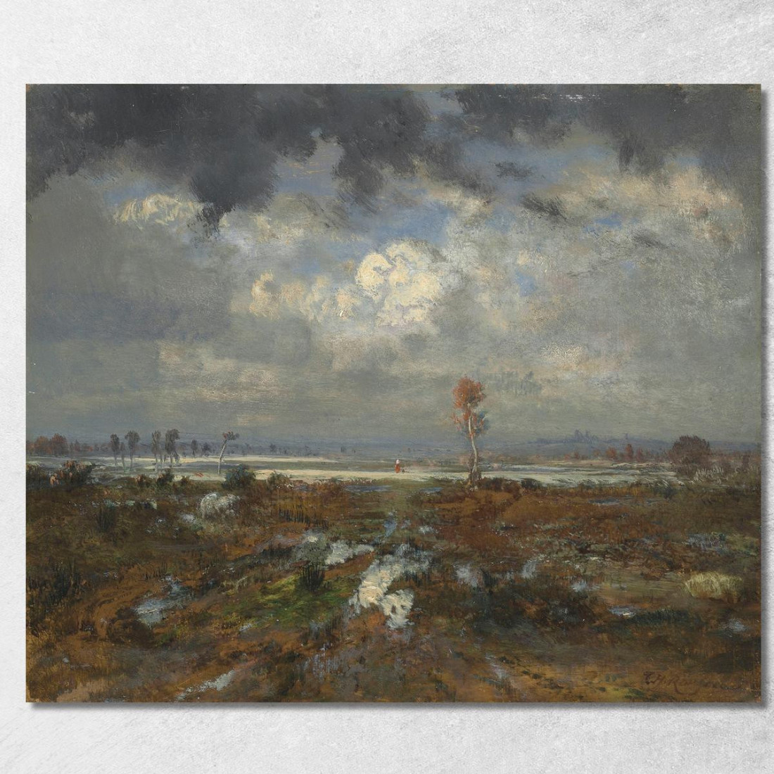 Vista Delle Colline Di Montmartre Théodore Rousseau trs51 quadro stampato su tela Vista Delle Colline Di Montmartre Théodore Rousseau trs51 quadro stampato su tela