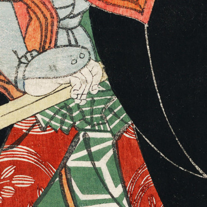 Mimasu Gennosuke No Namiwa No Jirosaku Utagawa Kuniyoshi ukn22 quadro stampato su tela
