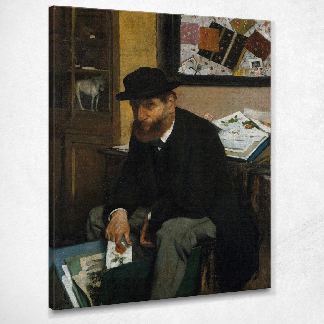 Il Collezionista Di Stampe Edgar Degas edg262 quadro stampato su tela Il Collezionista Di Stampe Edgar Degas edg262 quadro stampato su tela