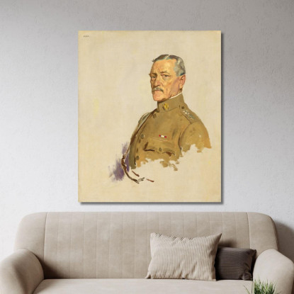 Giovanni Giuseppe Pershing William Orpen wrp9 quadro stampato su tela
