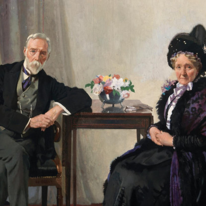 Ritratto Dei Genitori Dell'Artista William Orpen wrp29 quadro stampato su tela