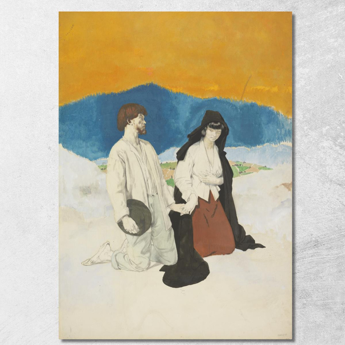 Studio Per Il Matrimonio Occidentale William Orpen wrp32 quadro stampato su tela Studio Per Il Matrimonio Occidentale William Orpen wrp32 quadro stampato su tela