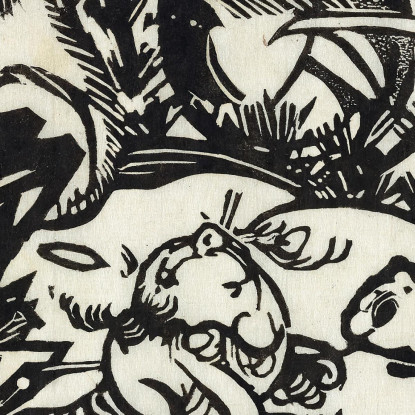 Leggenda Degli Animali Franz Marc fmr3 quadro stampato su tela