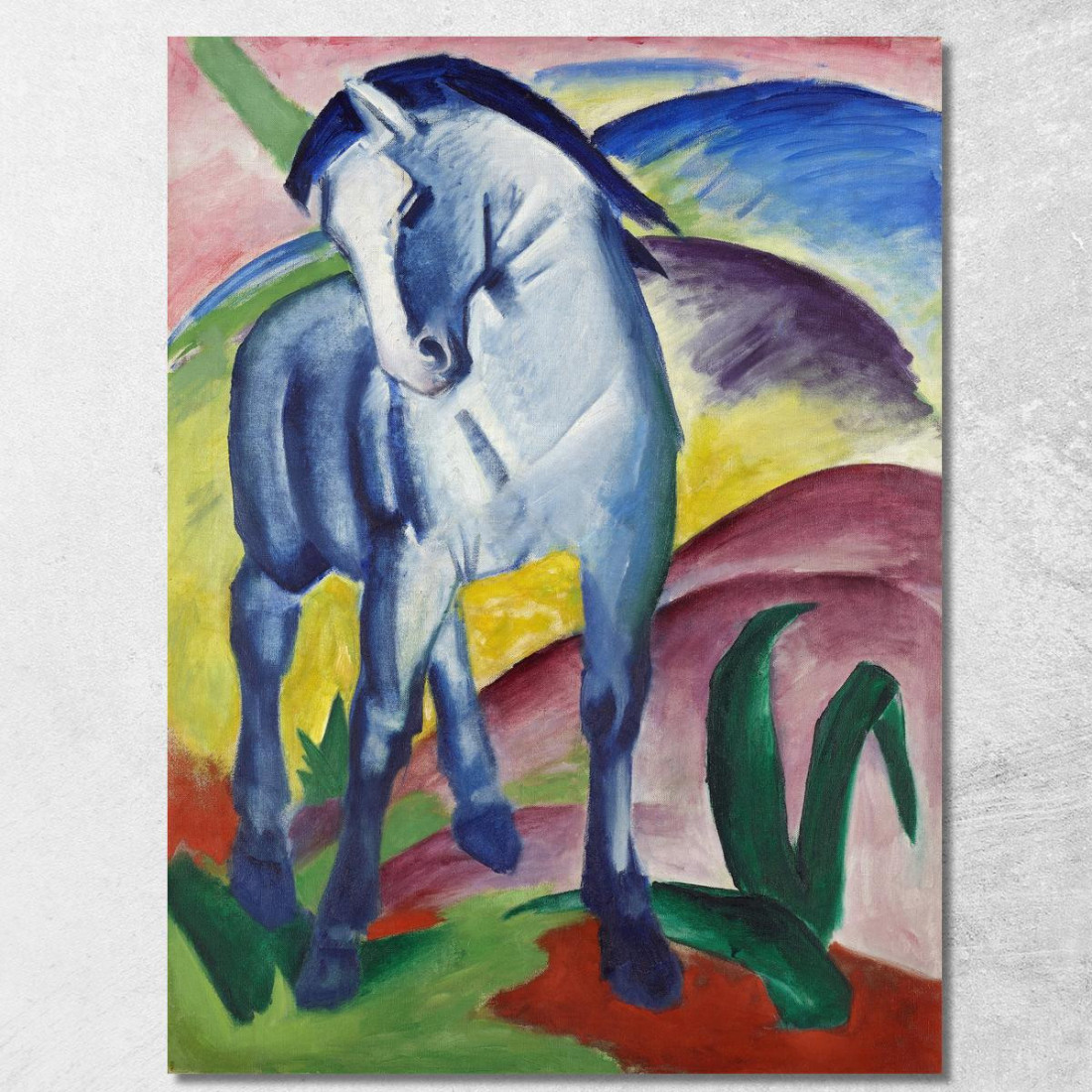 Cavallo Blu I Franz Marc fmr5 quadro stampato su tela Cavallo Blu I Franz Marc fmr5 quadro stampato su tela