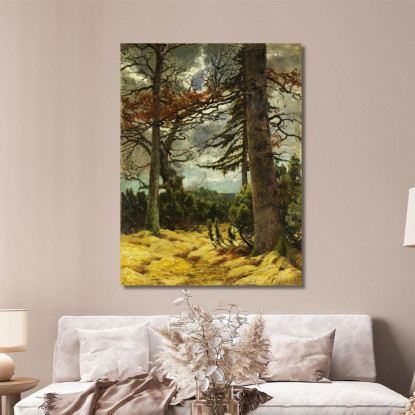 Tronchi Di Quercia All'Inizio Della Primavera Franz Marc fmr17 quadro stampato su tela