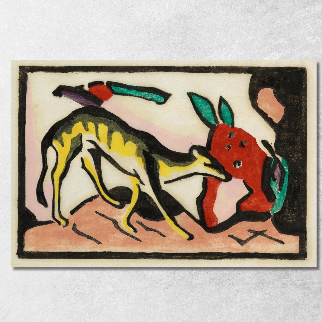 Favoloso Franz Marc fmr18 quadro stampato su tela Favoloso Franz Marc fmr18 quadro stampato su tela
