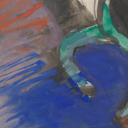 Cavallo Verde Nel Paesaggio Franz Marc fmr23 quadro stampato su tela