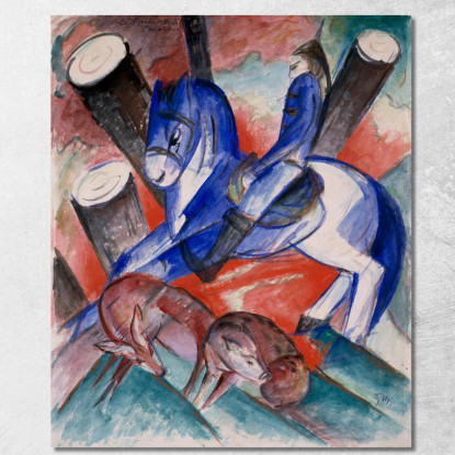 San Giuliano L'Ospitaliere Franz Marc fmr46 quadro stampato su tela