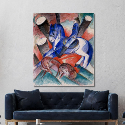 San Giuliano L'Ospitaliere Franz Marc fmr46 quadro stampato su tela