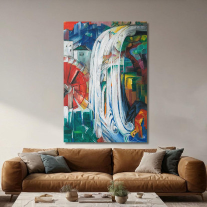 Il Mulino Stregato Franz Marc fmr48 quadro stampato su tela