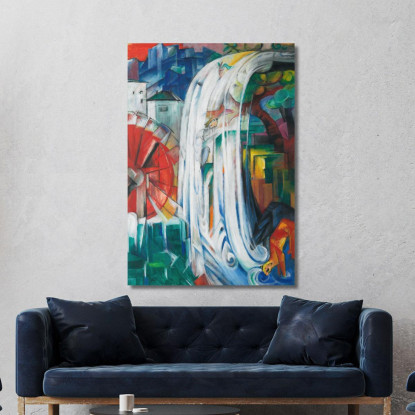 Il Mulino Stregato Franz Marc fmr48 quadro stampato su tela