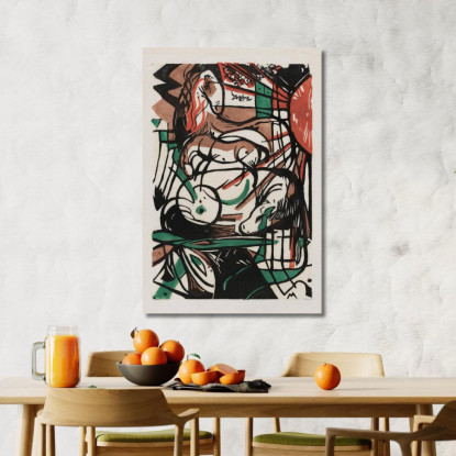 La Nascita Dei Cavalli Franz Marc fmr49 quadro stampato su tela