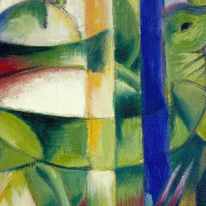 Le Piccole Capre Di Montagna Franz Marc fmr52 quadro stampato su tela
