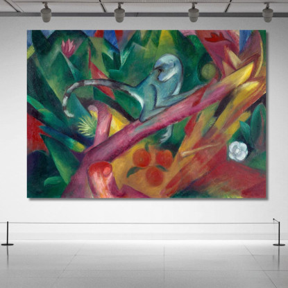 La Scimmia Franz Marc fmr53 quadro stampato su tela