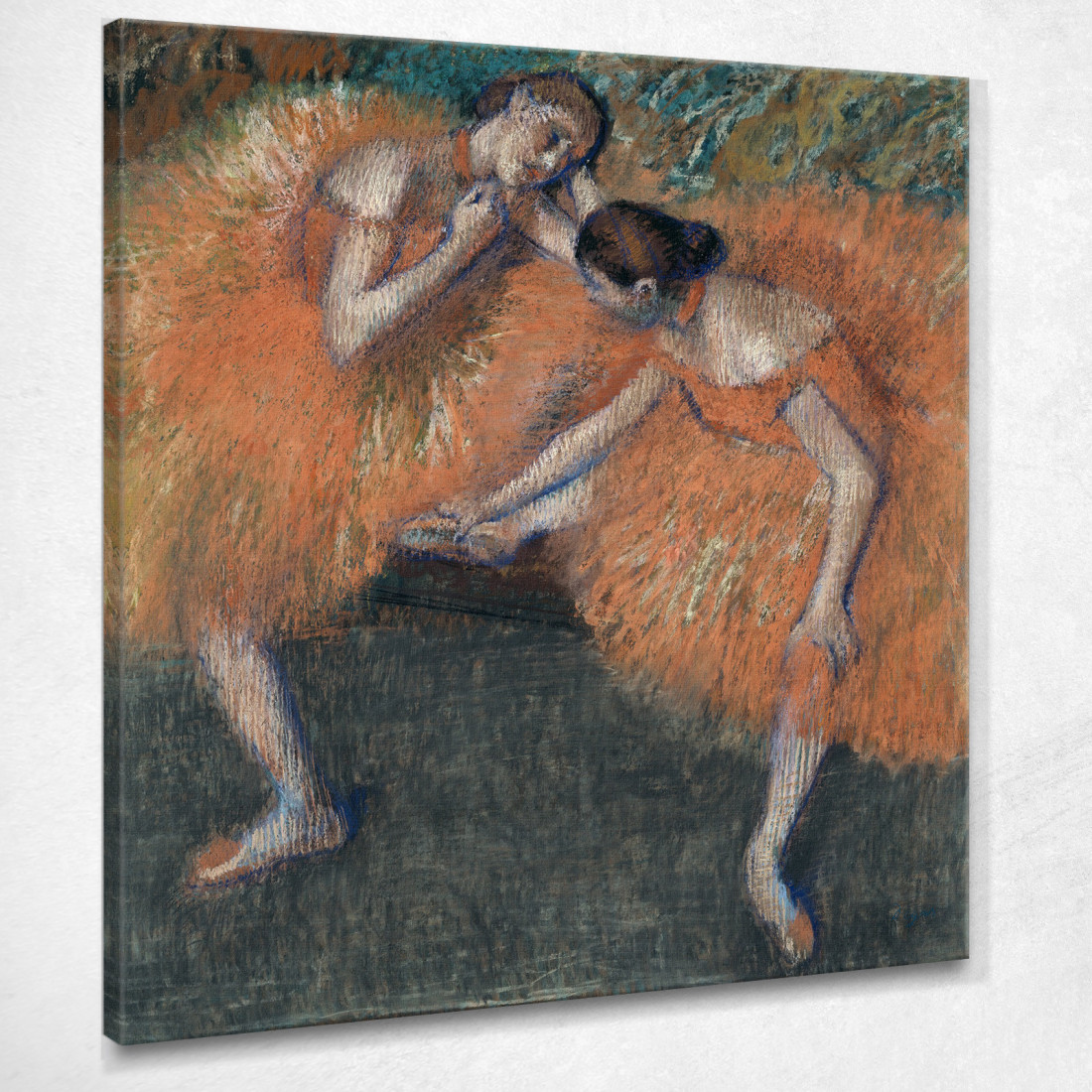 Due Ballerini 3 Edgar Degas edg280 quadro stampato su tela