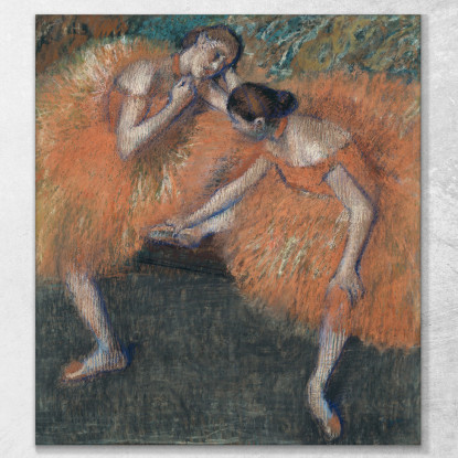 Due Ballerini 3 Edgar Degas edg280 quadro stampato su tela
