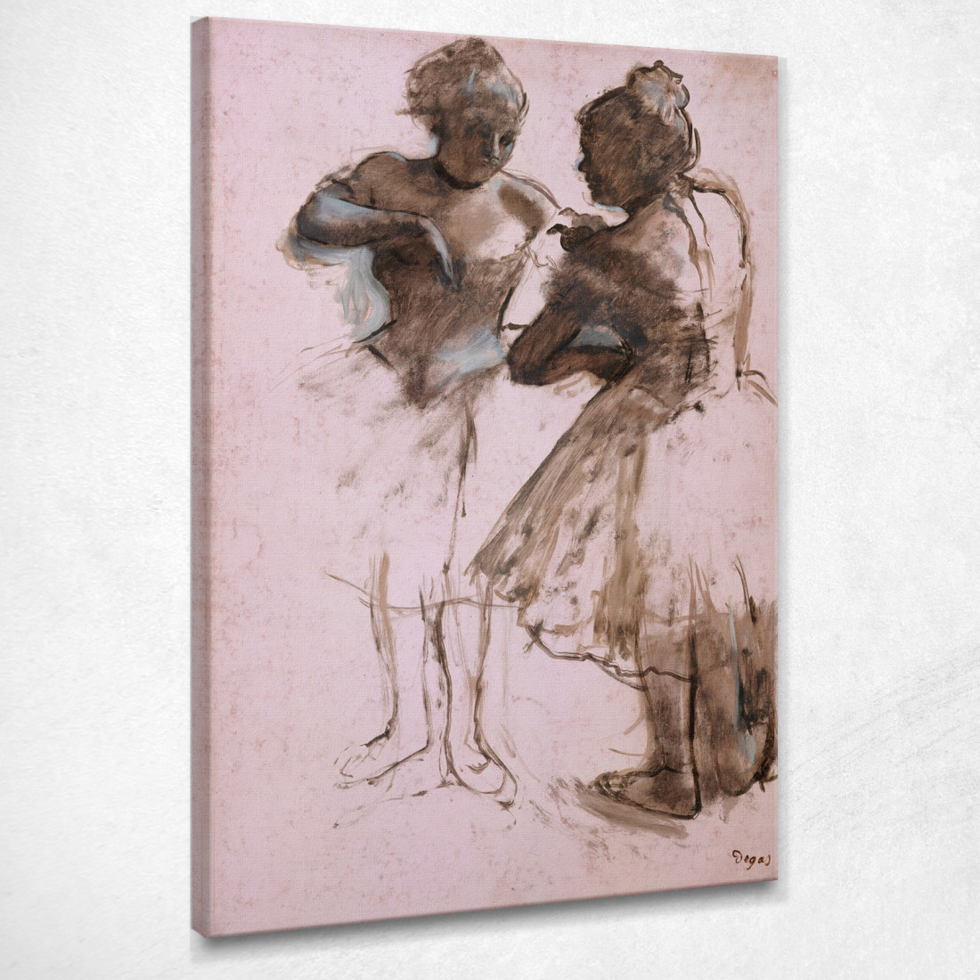 Due Ballerini 4 Edgar Degas edg281 quadro stampato su tela Due Ballerini 4 Edgar Degas edg281 quadro stampato su tela