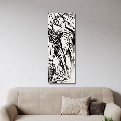 Cavalli Franz Marc fmr92 quadro stampato su tela