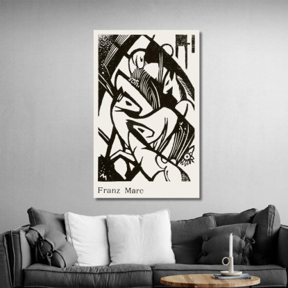 Cavalli Franz Marc fmr93 quadro stampato su tela