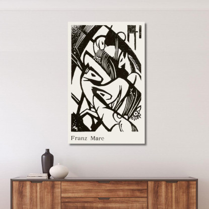 Cavalli Franz Marc fmr93 quadro stampato su tela