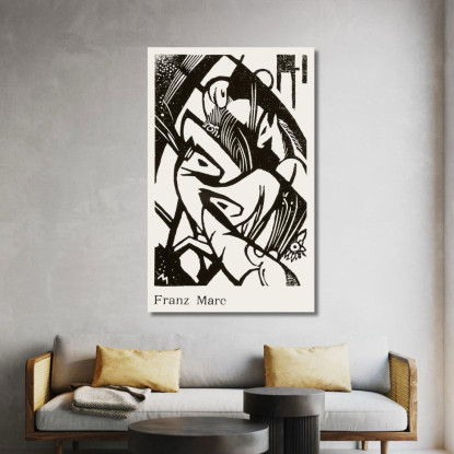 Cavalli Franz Marc fmr93 quadro stampato su tela