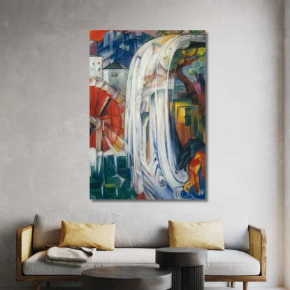 Il Mulino Stregato Franz Marc fmr105 quadro stampato su tela