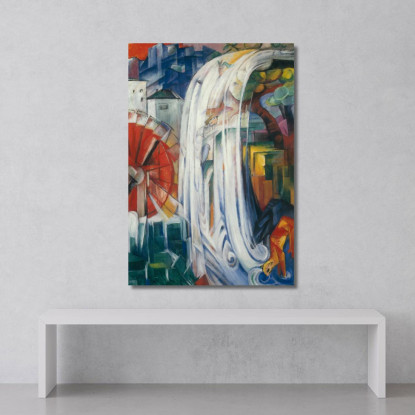 Il Mulino Stregato Franz Marc fmr105 quadro stampato su tela