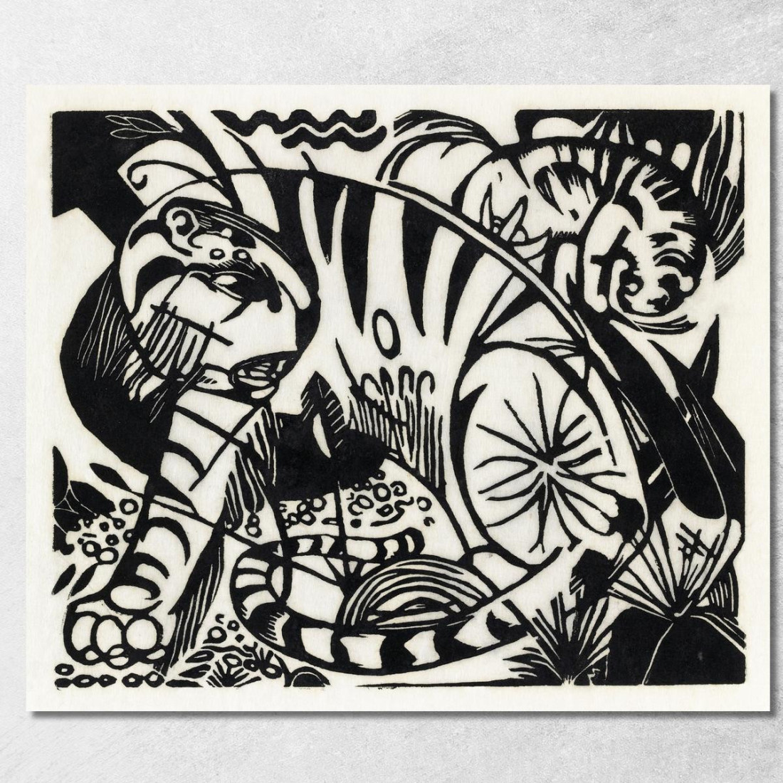 Tigre Franz Marc fmr112 quadro stampato su tela Tigre Franz Marc fmr112 quadro stampato su tela