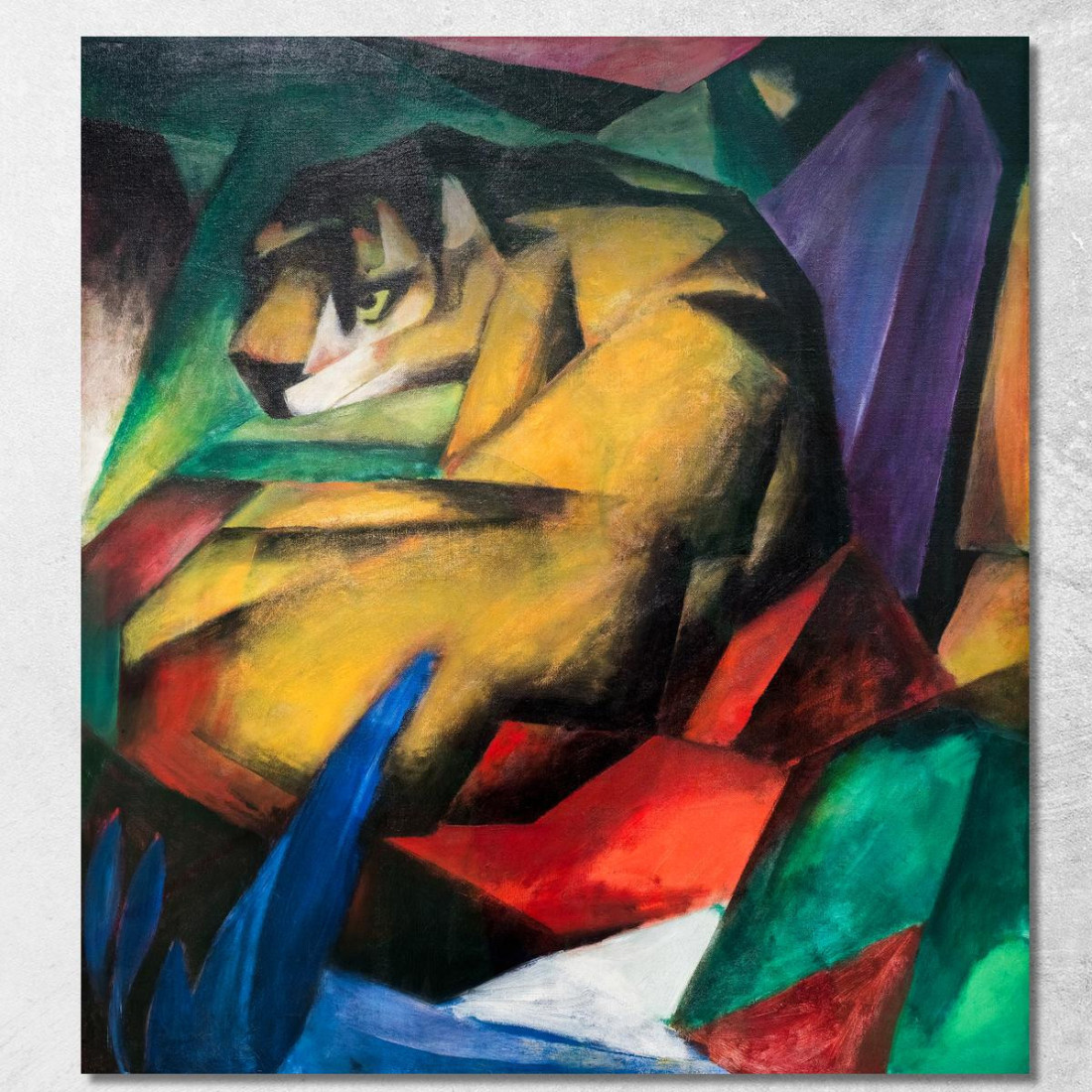 Tigre 2 Franz Marc fmr113 quadro stampato su tela Tigre 2 Franz Marc fmr113 quadro stampato su tela