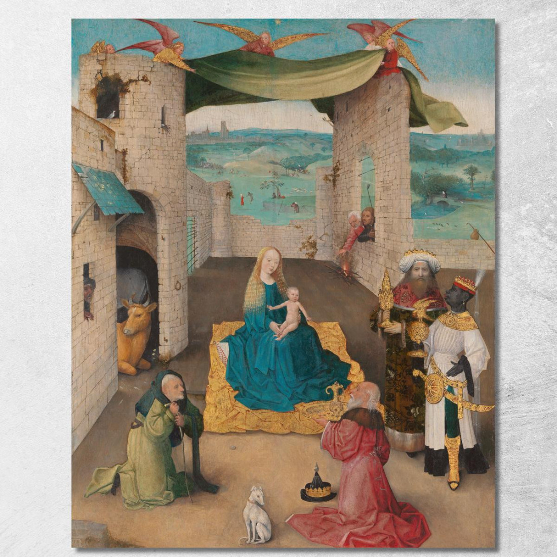 Adorazione Dei Magi Bosch Hieronymus hbs1 quadro stampato su tela Adorazione Dei Magi Bosch Hieronymus hbs1 quadro stampato su tela