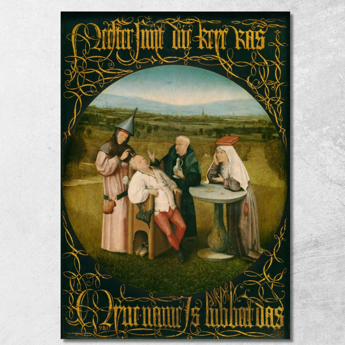 Taglio Della Pietra Bosch Hieronymus hbs8 quadro stampato su tela Taglio Della Pietra Bosch Hieronymus hbs8 quadro stampato su tela