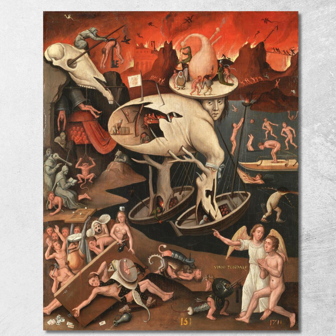 Visio Tondali Bosch Hieronymus hbs11 quadro stampato su tela