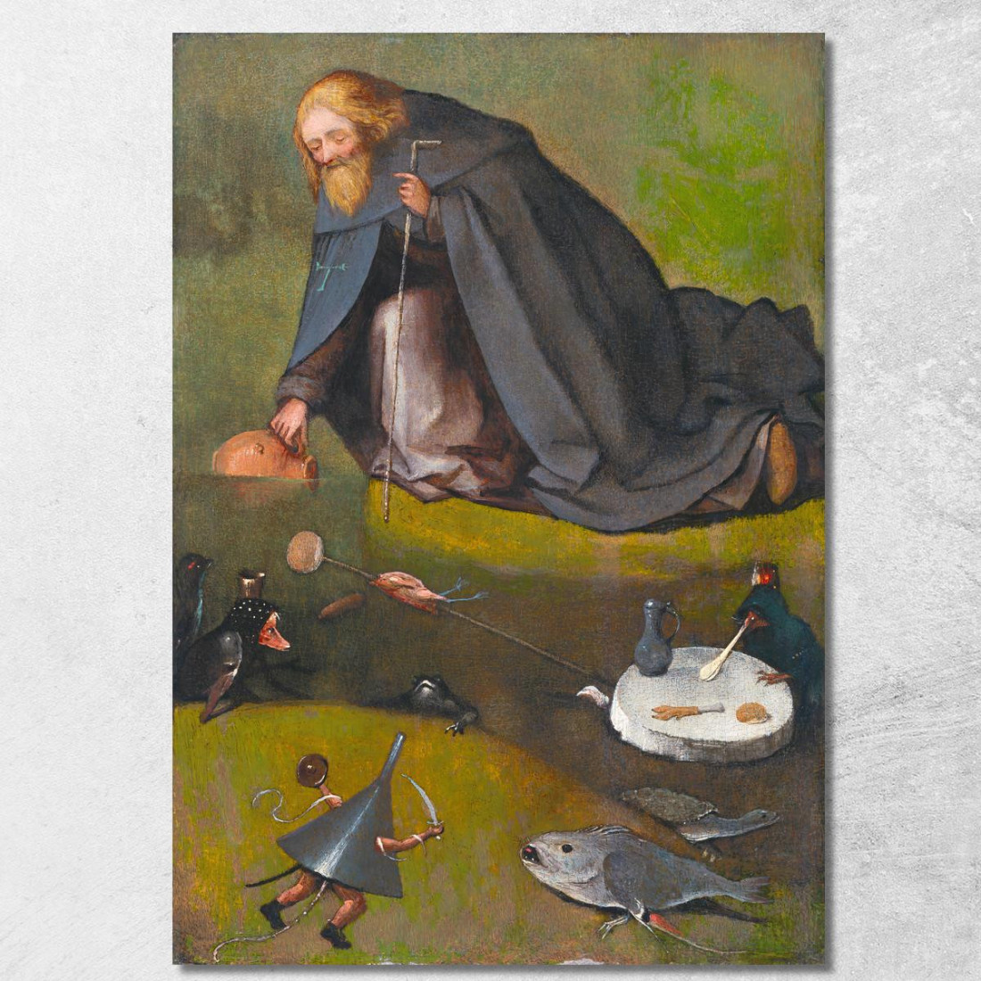 La Tentazione Di Sant'Antonio Bosch Hieronymus hbs25 quadro stampato su tela La Tentazione Di Sant'Antonio Bosch Hieronymus hbs25 quadro stampato su tela