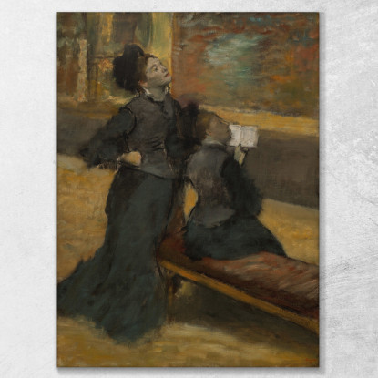 Visita Ad Un Museo Edgar Degas edg291 quadro stampato su tela