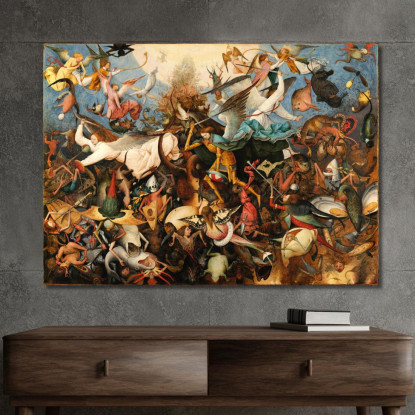 Caduta Degli Angeli Ribelli Pieter Bruegel pbr6 quadro stampato su tela