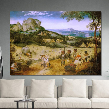 Fienagione Pieter Bruegel pbr10 quadro stampato su tela