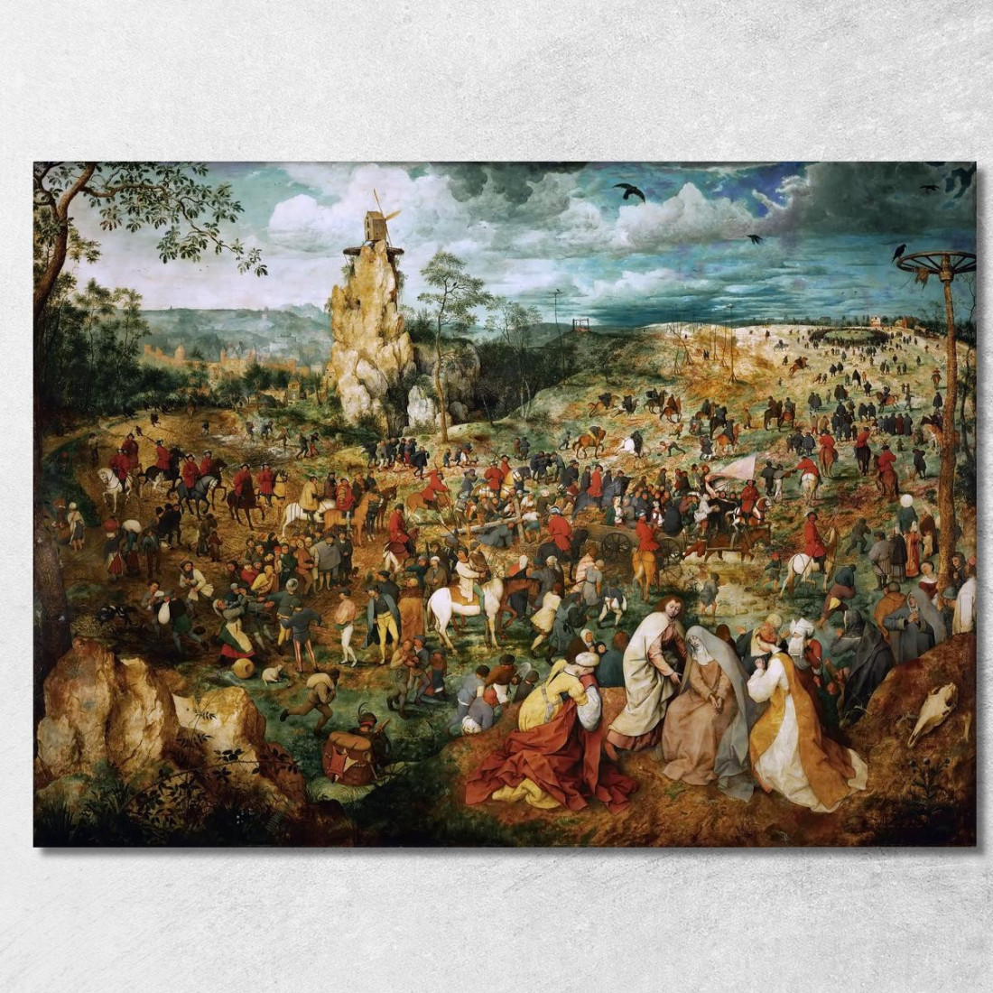 La Processione Al Calvario Pieter Bruegel pbr16 quadro stampato su tela La Processione Al Calvario Pieter Bruegel pbr16 quadro stampato su tela