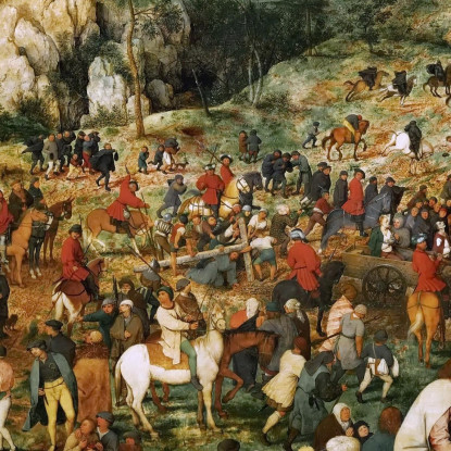 La Processione Al Calvario Pieter Bruegel pbr16 quadro stampato su tela