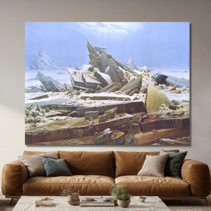 Il Mare Di Ghiacci Caspar David Friedrich cdf9 quadro stampato su tela