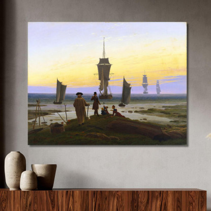 Le Tre Età Dell Uomo Caspar David Friedrich cdf13 quadro stampato su tela