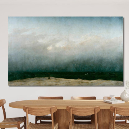 Monaco In Riva Al Mare Caspar David Friedrich cdf17 quadro stampato su tela