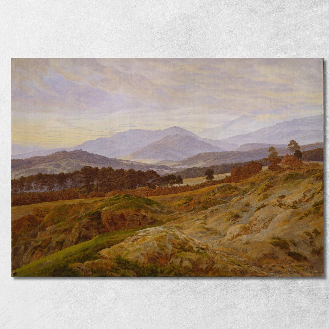 Montagna Nei Monti Dei Giganti Caspar David Friedrich cdf19 quadro stampato su tela Montagna Nei Monti Dei Giganti Caspar David Friedrich cdf19 quadro stampato su tela
