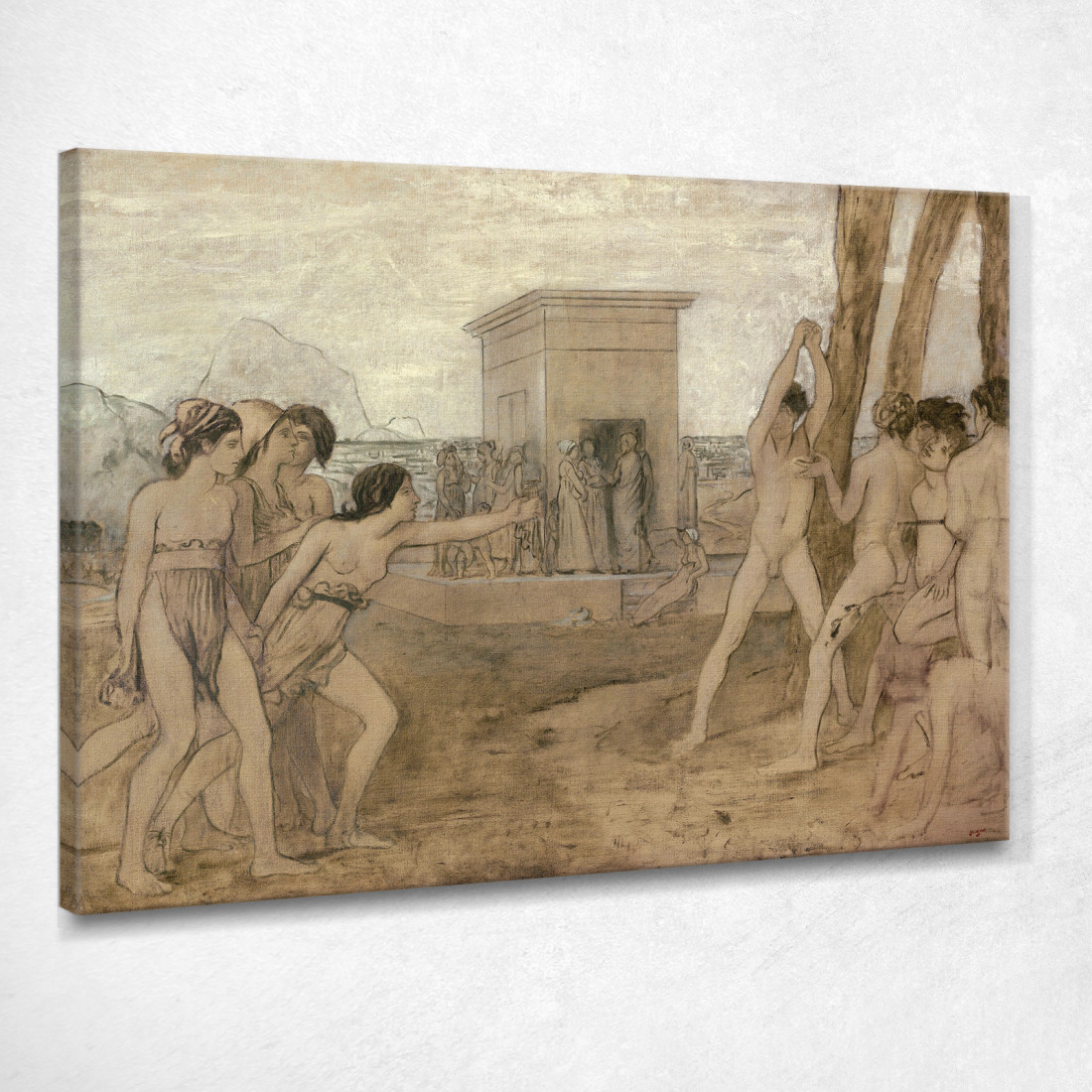 Giovani Ragazze Spartane Che Sfidano I Ragazzi Edgar Degas edg296 quadro stampato su tela Giovani Ragazze Spartane Che Sfidano I Ragazzi Edgar Degas edg296 quadro stampato su tela